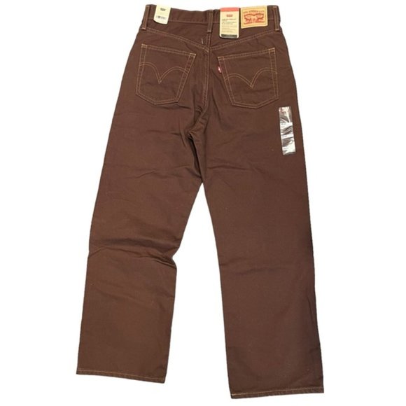 NWT Levi's Brown Ribcage Straight Ankle Denim Jeans Size 29X27 High-Rise - Picture 5 of 7